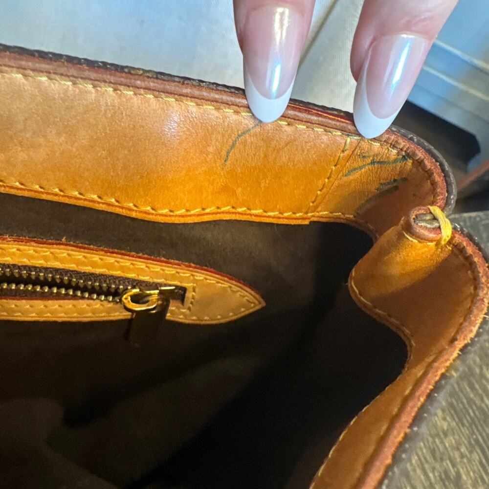 Vtg Louis Vuitton Wilshire PM Monogram Canvas Tote Bag Brown Y2K Preowned - Picture 16 of 16